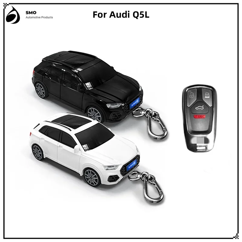 

For Audi Q5L Key Cover With Light Car Keyfob Car Model Key Protection Cover Auto Supplies Creative Personalized Gifts New