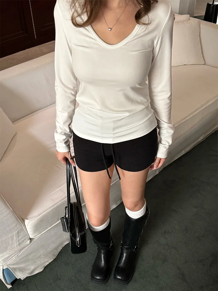 

WAY MODE Versatile Casual orts Women's Simple Sli Slimming Summer Ciwalk Breathable Cotton Blend mid Waist