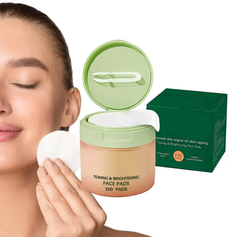 

Увлажняющие тонер-подушечки для лица 100X сияющие подушечки для лица, укрепляющий ежедневный увлажняющий крем для женщин, друзей, способствует прозрачной коже