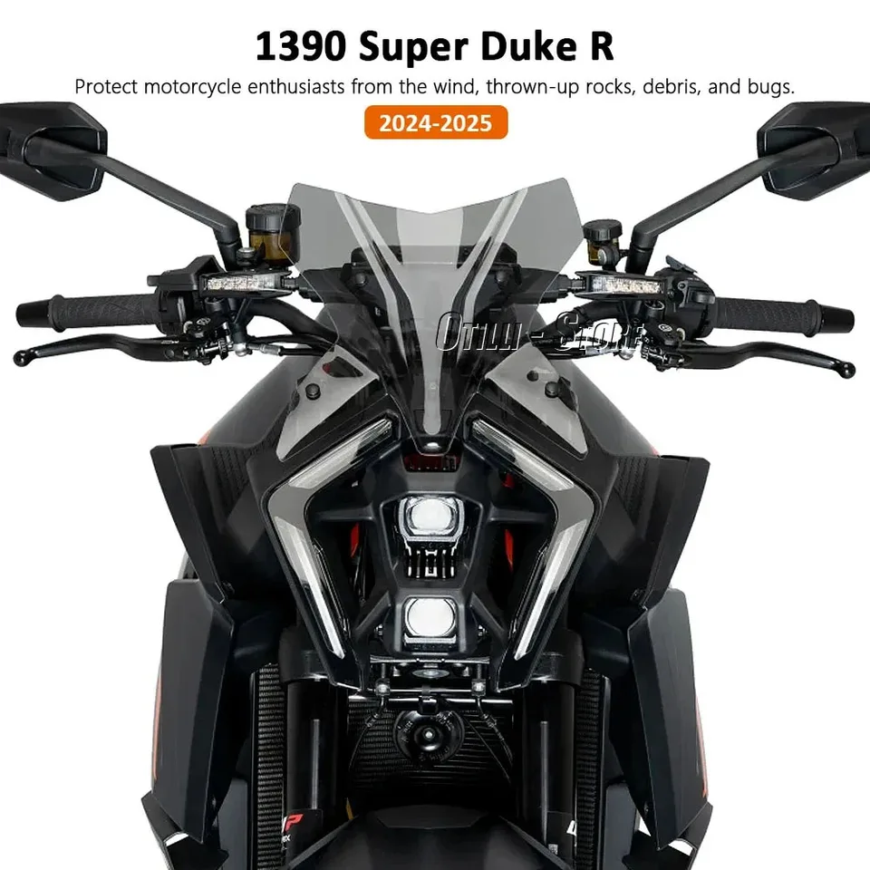 1390 Super Duke R Windshield 2024- Smoky Black Transparent