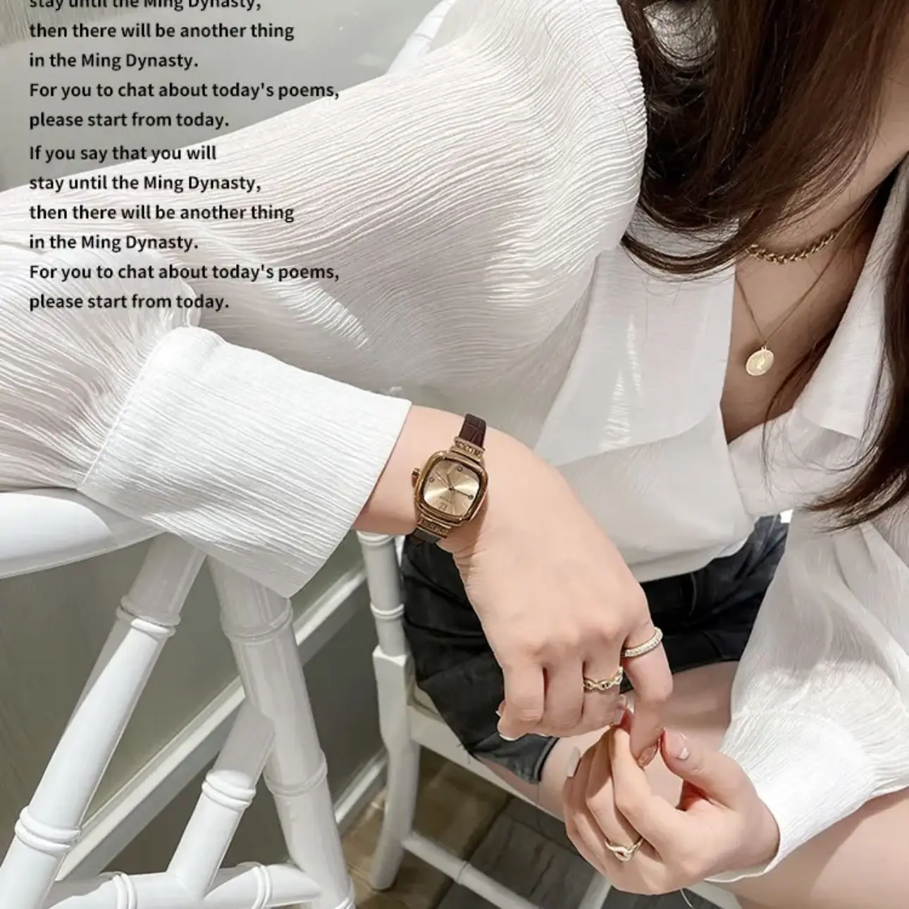 ساعات أوتوماتيكية ذات جودة مضادة للسيدات ساعات متقدمة بمزاج الجوكر الفاخر. #3