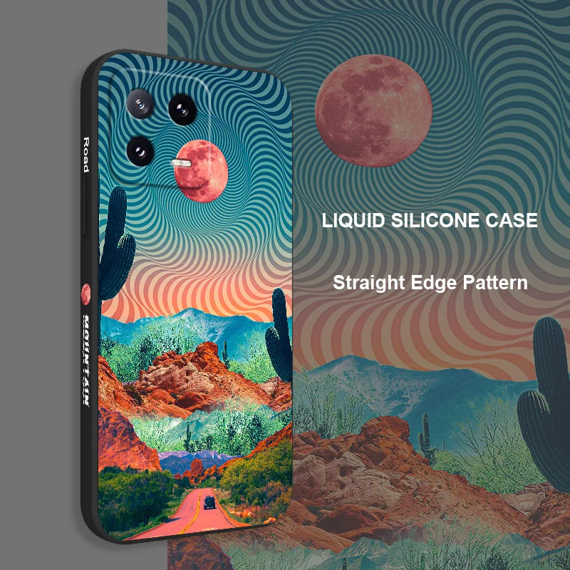 Spiral Highway Phone Case For Xiaomi Mi 14T 14 13 13T 12 12X 12T 12S 11 11T Ultra 10 10T 9 9T 9SE Pro Lite Liquid Silicone Cover image 2