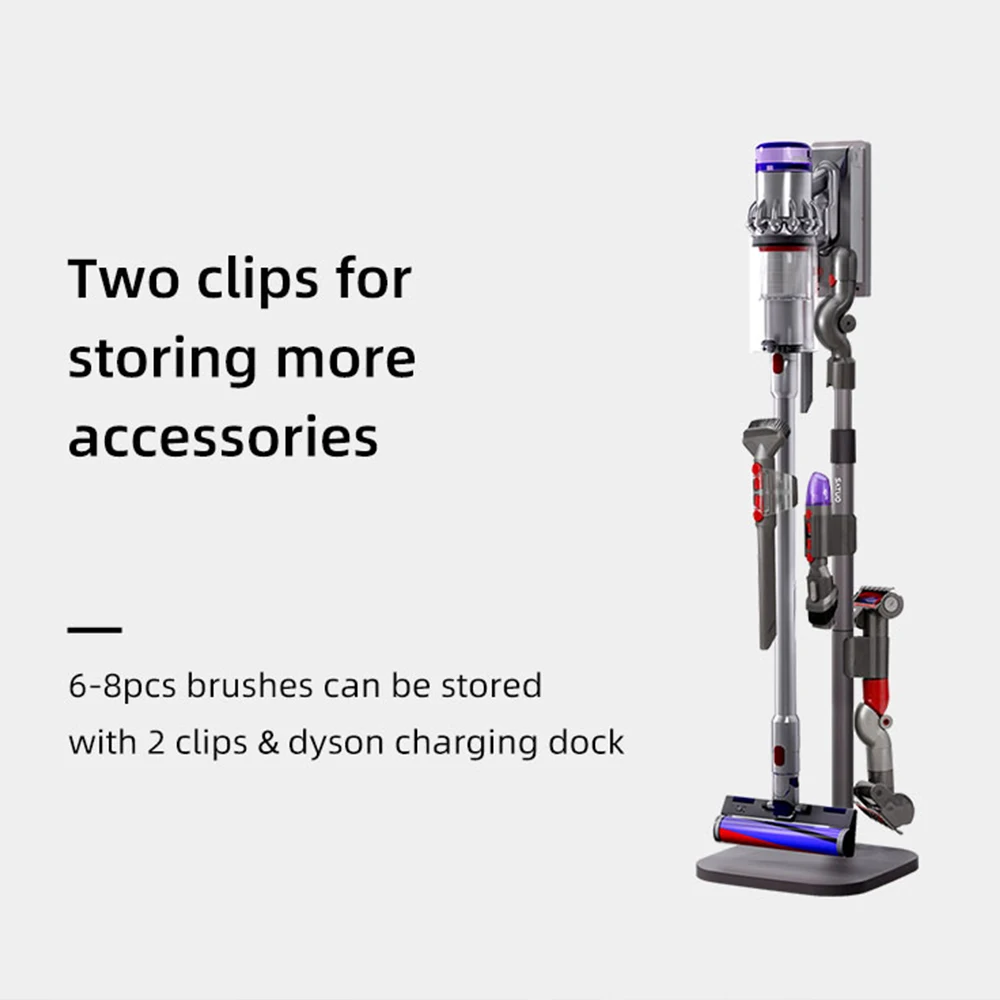 Dyson v7 v8 v10 v11 v12 v15およびv10/v12スリムに適用可能なアルミニウム合金真空サポート