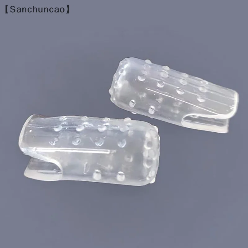 Sancilesclear nude respirável protetores de dedo do pé manga almofadas de joanete almofada protetores de dedo grande capas de dedo do pé proteção de unhas encravadas
