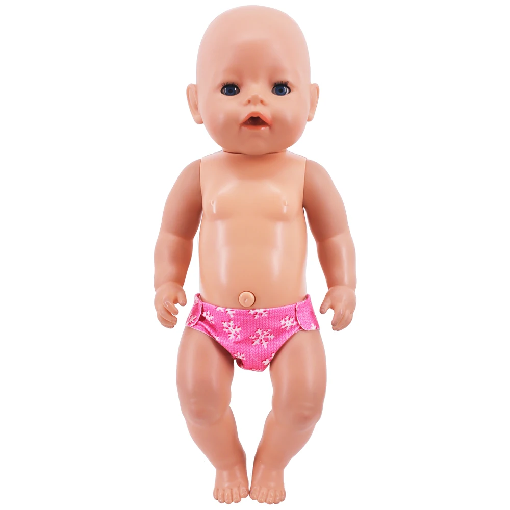 Cute Cotten Christmas Underwear Panties for American 18 Inch Doll and 43cm Reborn Baby Doll Clothes Accessories Our Generation