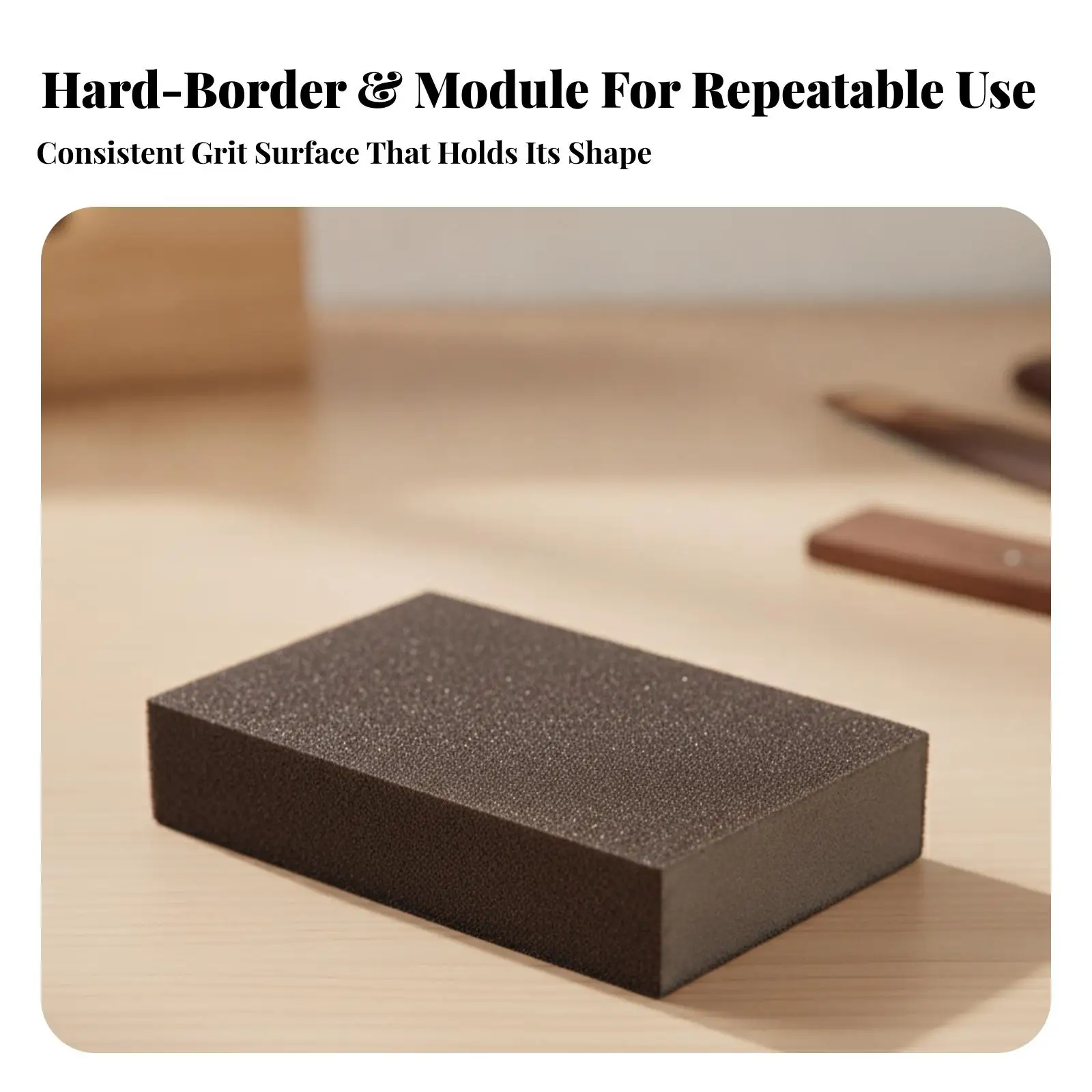 Fret Filing Sanding Block 100mm by 60mm by 20mm Sponge Sandpaper Tool for Guitar Luthier Woodworking