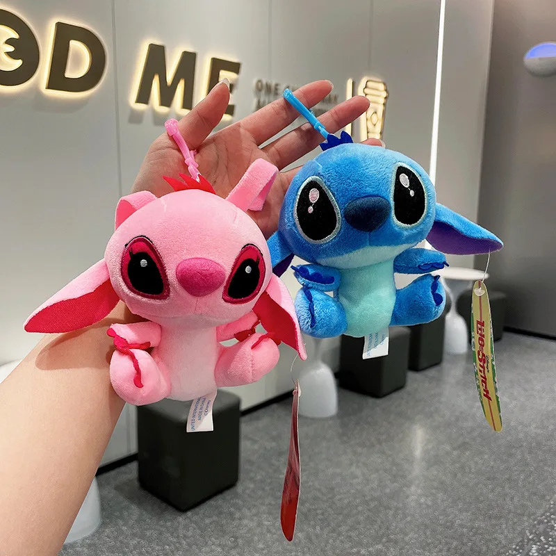 

Disney Stitch Cute Plush Pendant Wedding Doll Doll Wholesale Couple Bag Doll keychain Plush Toy Girl Gift