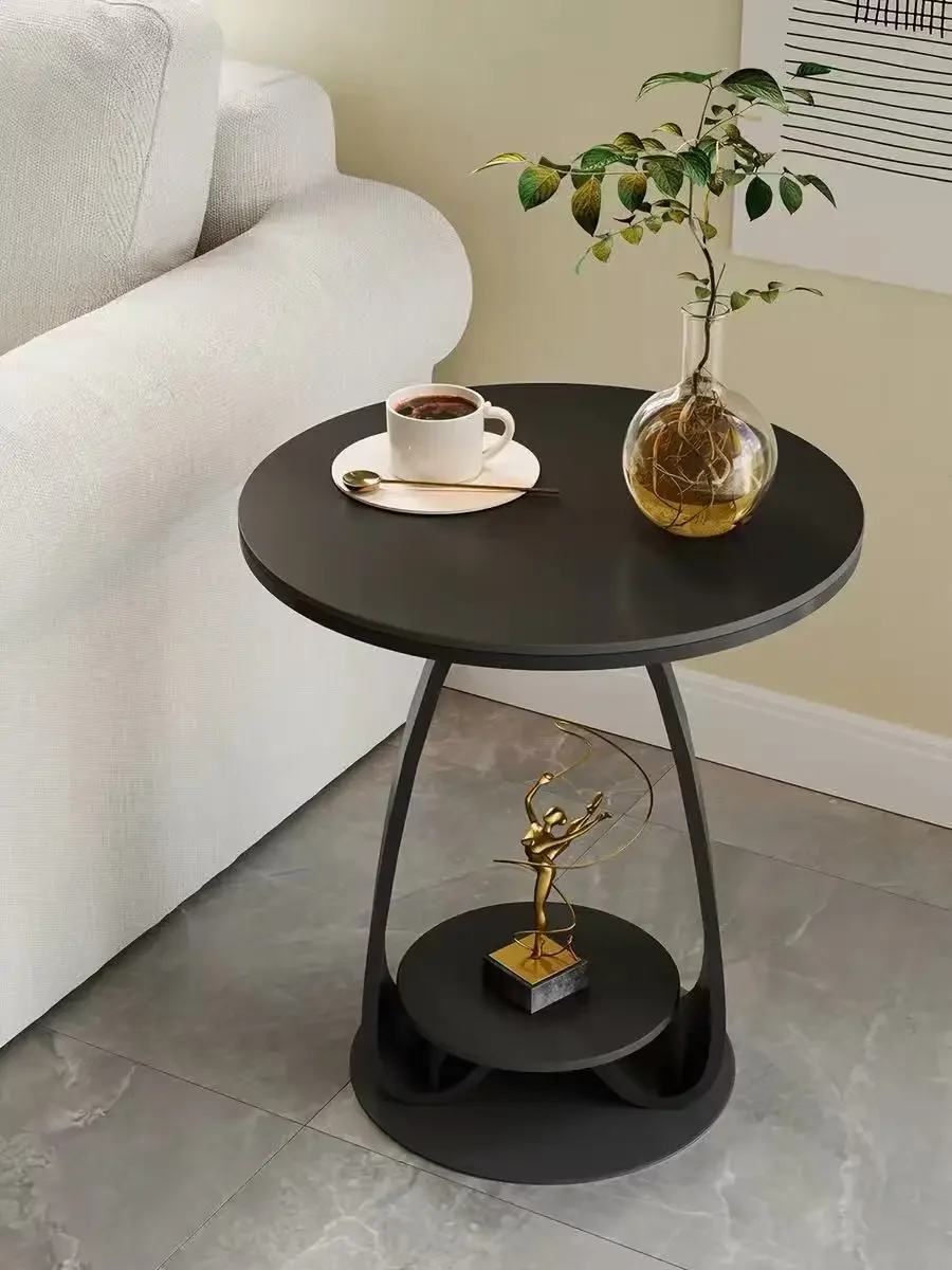 #Round Sintered Stone Side Table