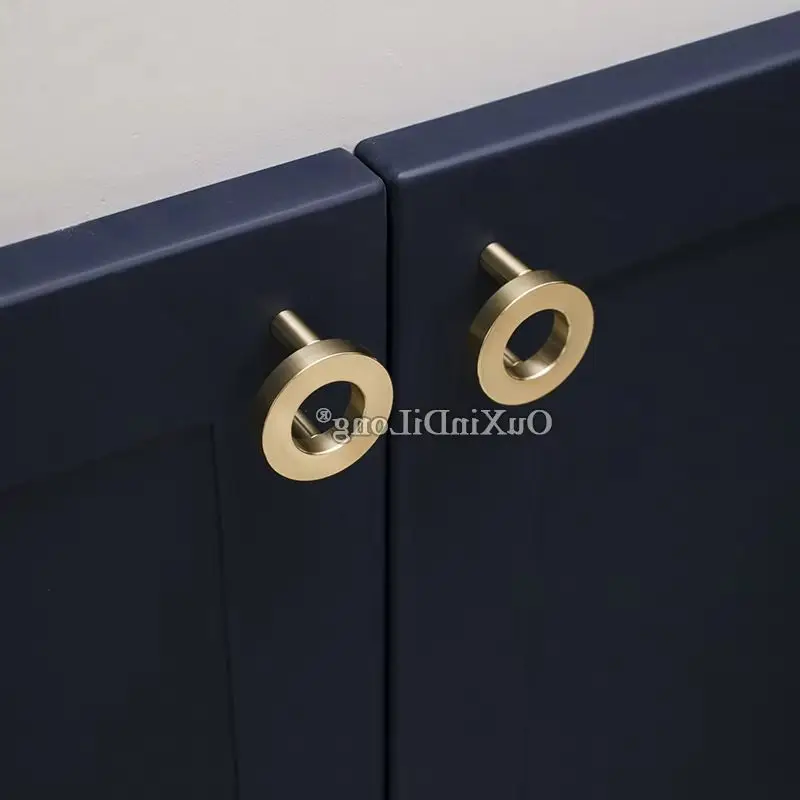 European Luxury 10PCS Pure Brass Cabinet Door Handles Cupboard Wardrobe Drawer Kitchen Wine Cabinet Pulls Handles and Knobs