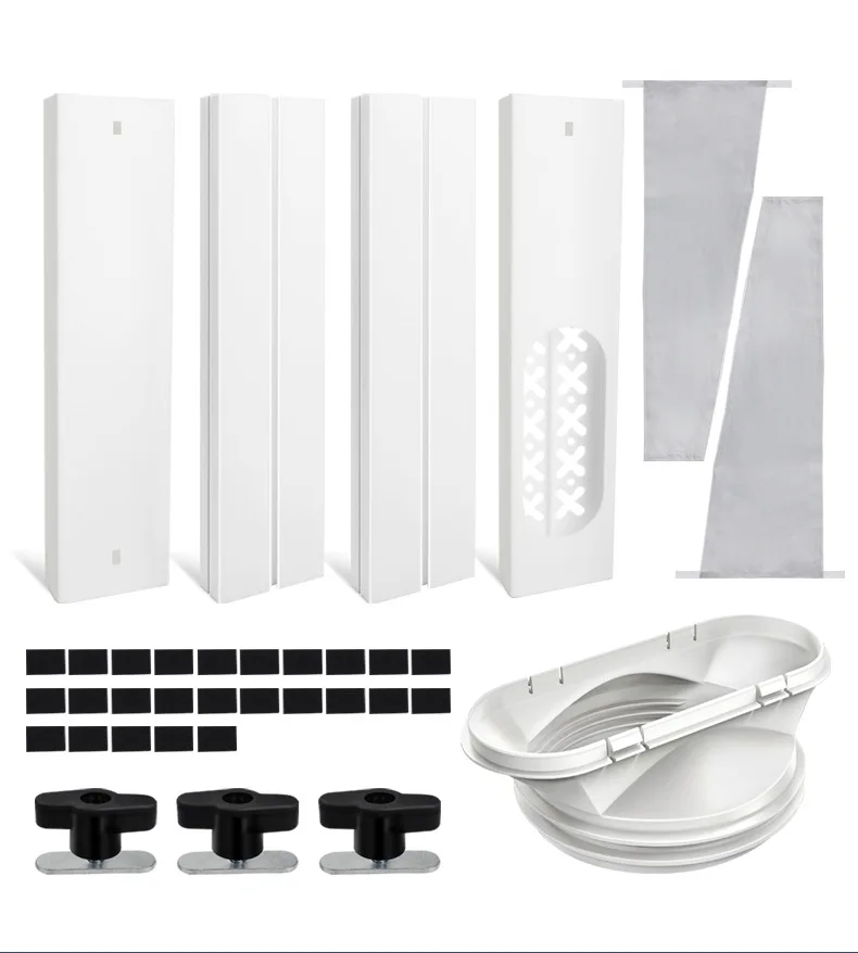 Acessórios de ar condicionado móvel, pára-brisa de janela, conjunto de pano de ar condicionado selado