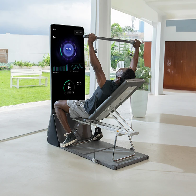 Commercial Use Smart Home Gym Strength Training Weight Station with AI Pilates Aluminum Alloy Material Custom Logo