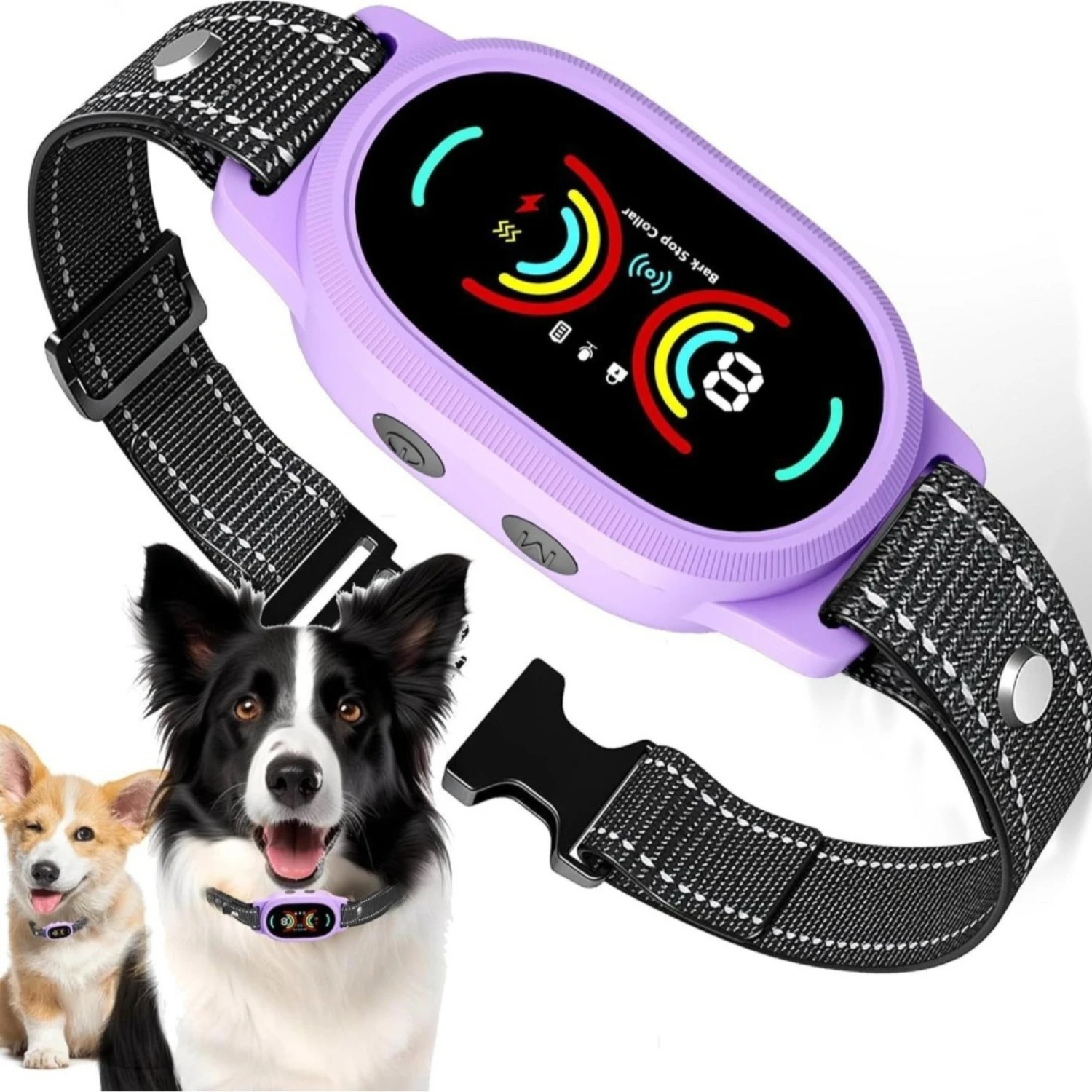 

Auto Bark Control Dog Training Collar Rechargeable Waterproof Pet Trainer