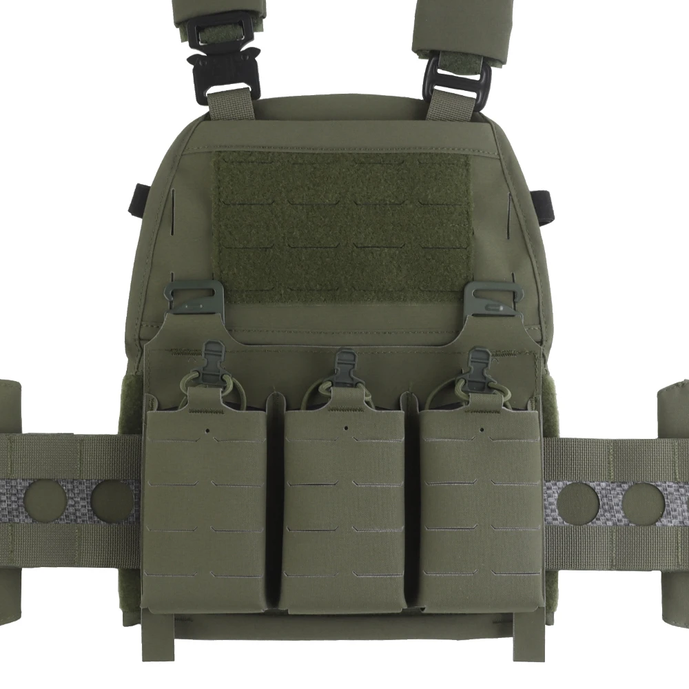 Imagem -04 - Tactical Quick Release Vest Plate Carrier Estilo Ferro Triplo 556 Magazine Pouch Molle Caça Airsoft Gear Nova Versão Fcpc v5