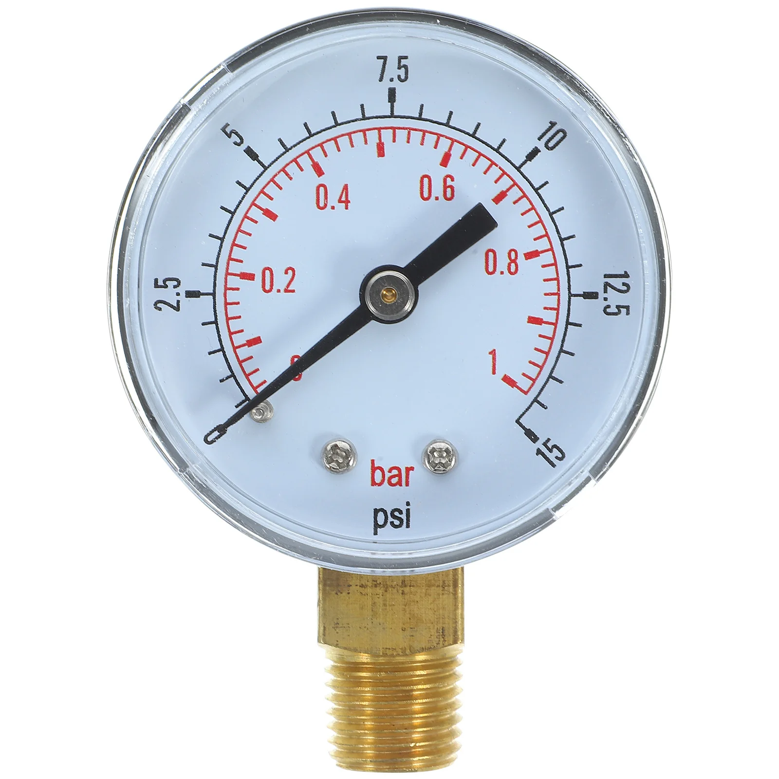

Pressure Gauge 50Mm 0-15 Psi 0-1 Bar Dual Scale Air Pressure Gauge Npt Thread Metal Case For Compressed Air Systems