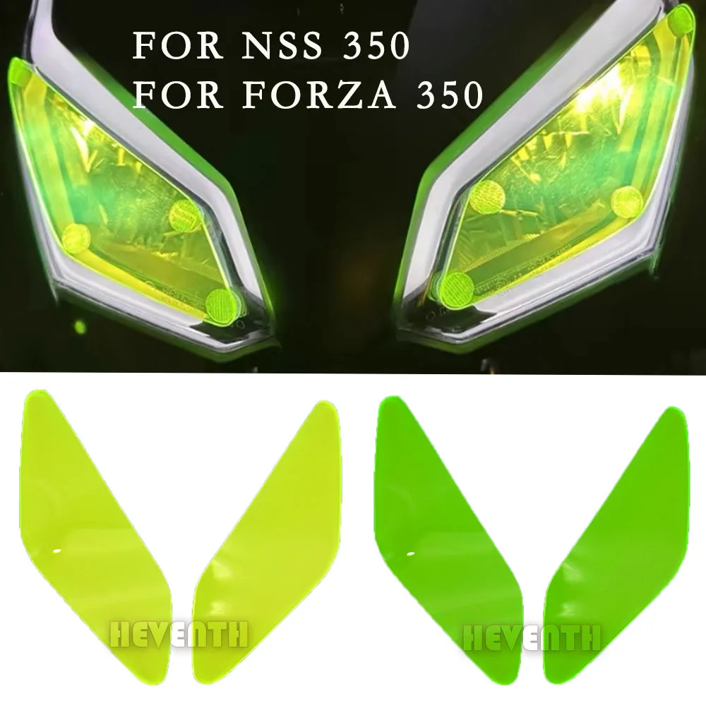 For Honda Forza 350 NSS350 2023 Acrylic Plastic Front Headlight Sheet Screen Lens Cover Protector Guard Accessory 