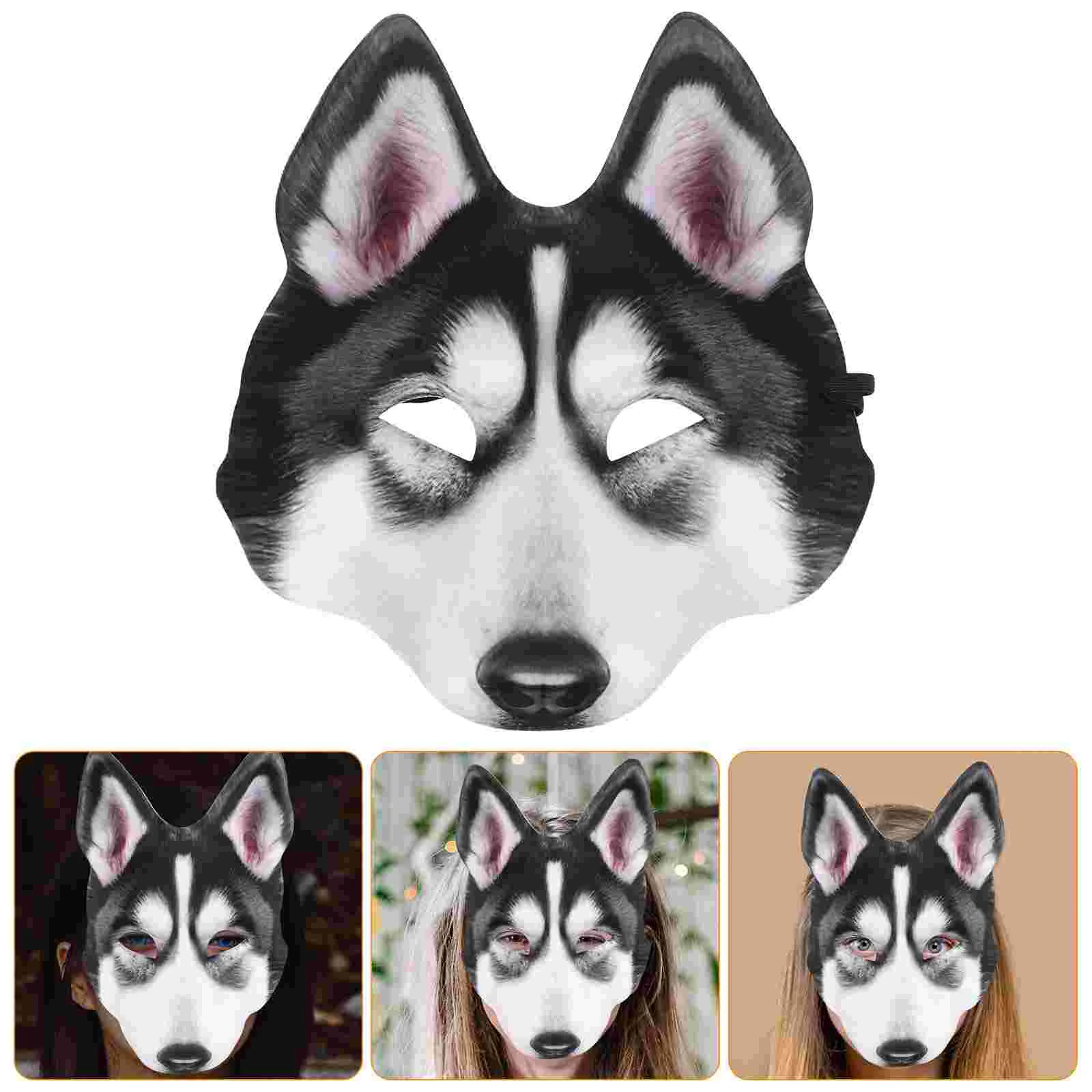 Husky Mask Halloween Masquerade Carnival Pu Animal Felt Masks Cosplay Costume Eva Treats