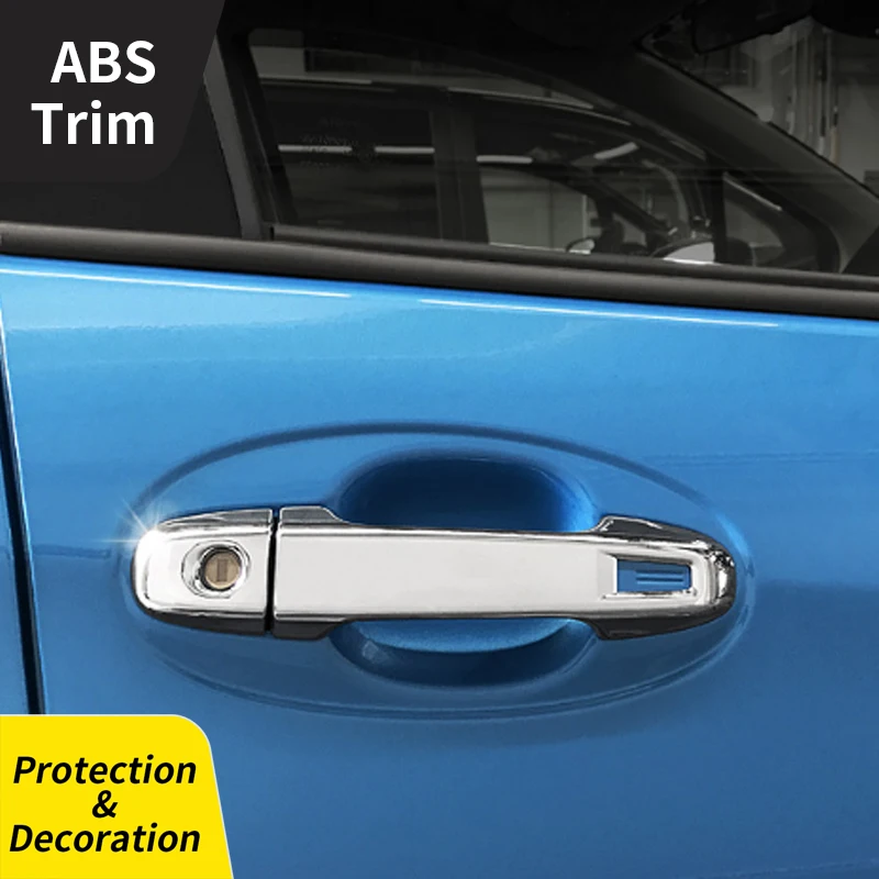 

8 шт. хромированная накладка на дверную ручку с умным ключом для Toyota Yaris Vitz 2016 2017 2018 автомобильные аксессуары