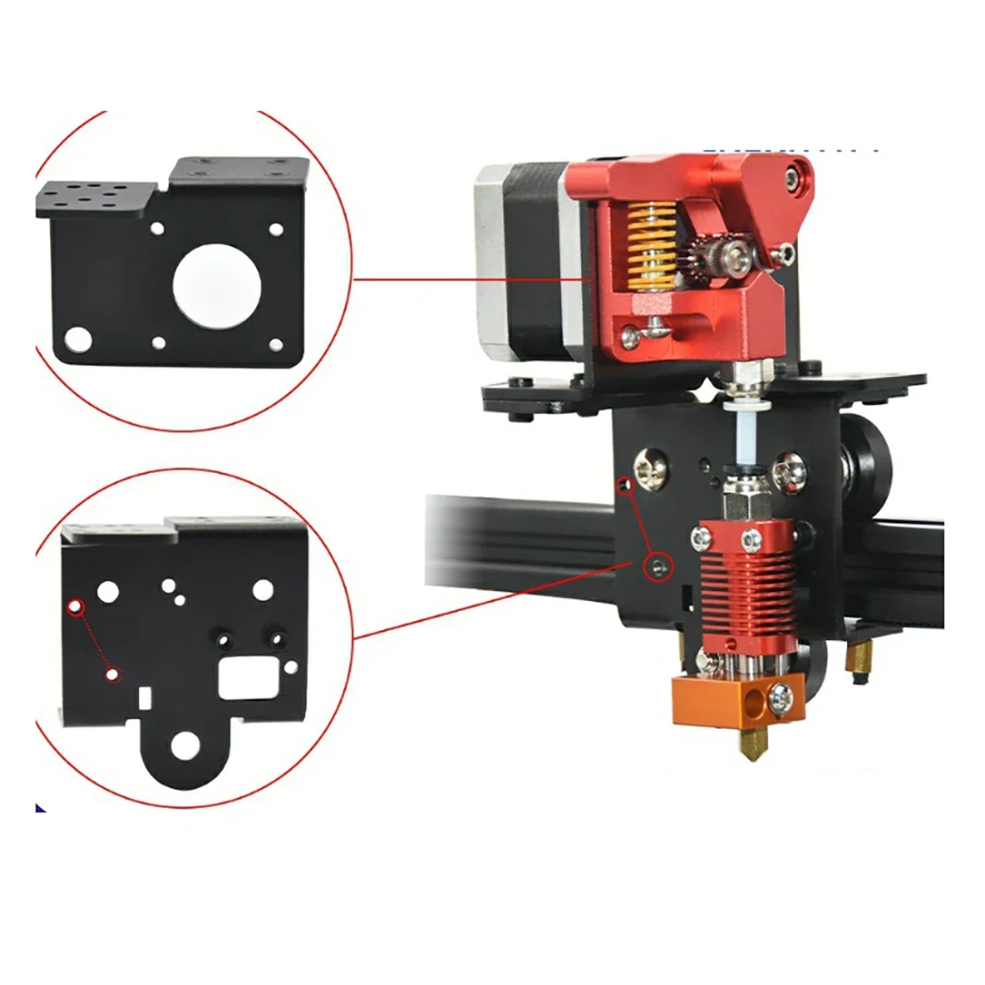 3D printer accessories Ender3 short-range drive sheet metal BMG/MK8/Titan short-range kit universal backplane