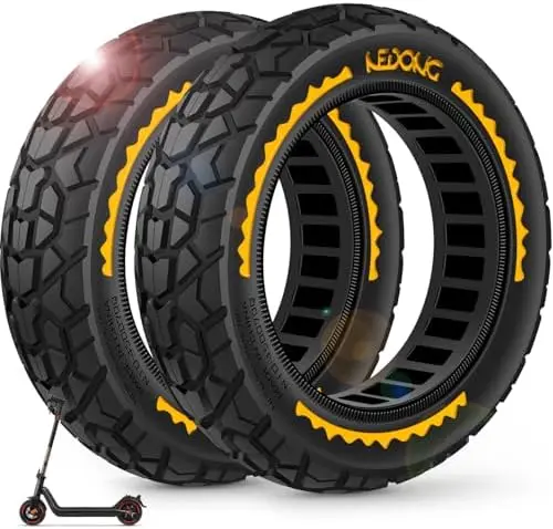 

BANGTING 2PCS 50/75-6.1 Solid Tires for Gotrax GXL V2/XR/APEX, Hiboy S2, M365 – Tubeless Off-Road Replacement