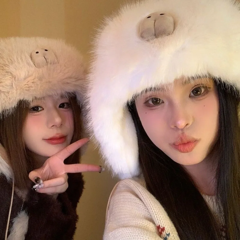 جديد أفخم قبعة دافئة رقيق الفراء يندبروف البلوز قبعة Coldproof قبعة صغيرة دافئة لركوب الدراجات في الهواء الطلق التزلج #2