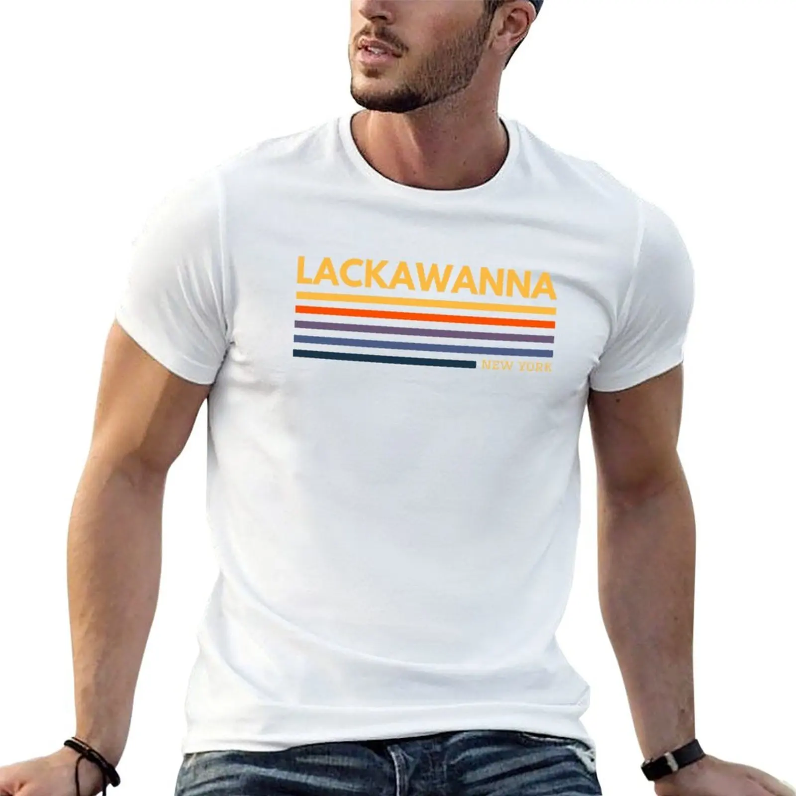 

Lackawanna New York T-Shirt men t shirt cotton 100% printed t shirts for man man t shirts for men casual T-Shirt