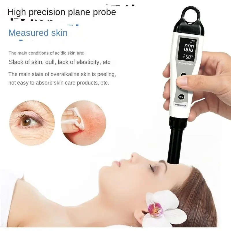 A02F-Portable Water Quality Test Pen& High-Precision Flat-Surface PH Tester Meter(Temperature, Hardness, Conductivity)