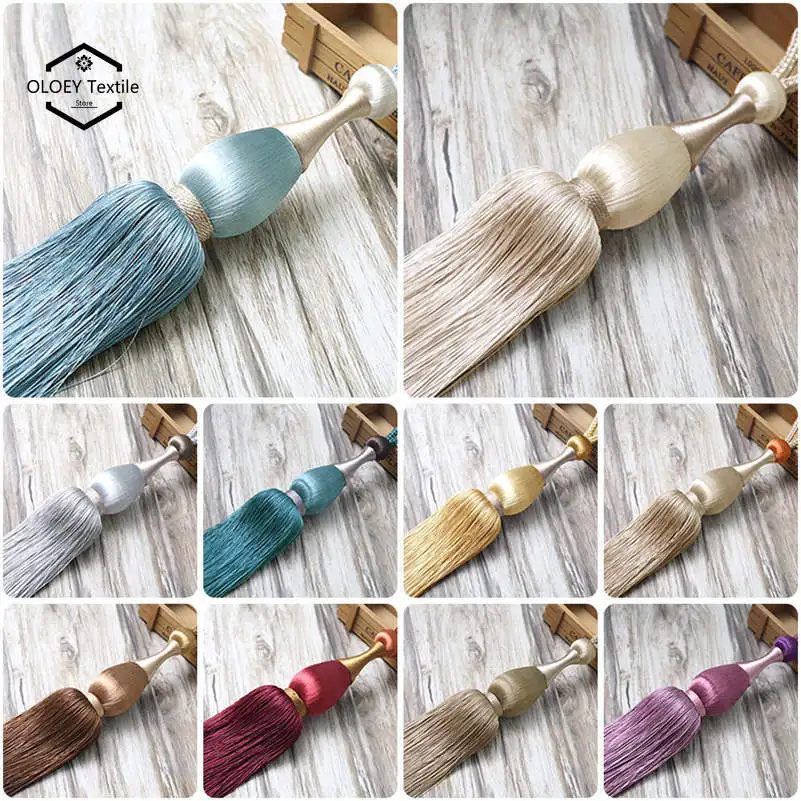 

Curtain Tie Backs Hold Backs Rope Tassel Tiebacks Hanging Ball Decor Curtain Band Accessory