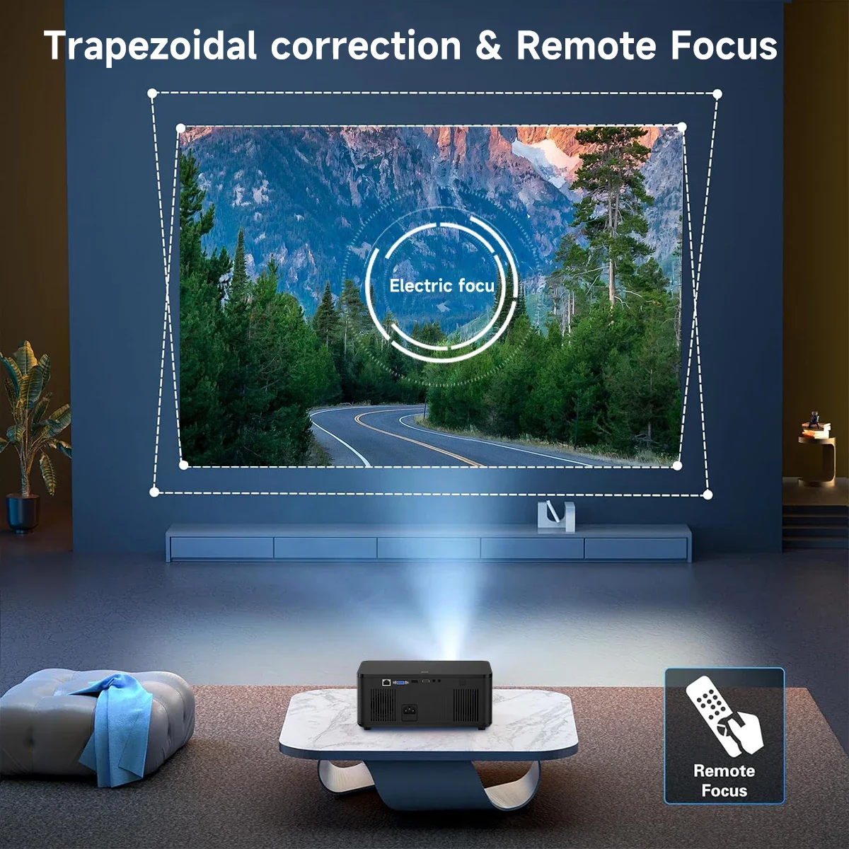 Cinema Portable 4K Smart Android 5G WIFI Home Full Hd 1080P Outdoor LED Video Game Mobile Phone