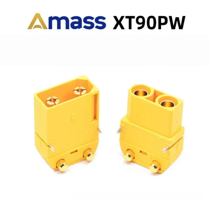 5Pcs/Lot Amass Original Genuine Horizontal Welding Xt90Pw-F Xt90Pw-M Female and Male Connectors High Current Power Battery Model Aircraft Connectors