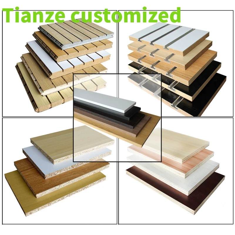 

(customized)MDF Display Shelf Series Professional Decorative Slatwall Panels 4*8 Feet Slat Boards laminated Melamine fibreboard