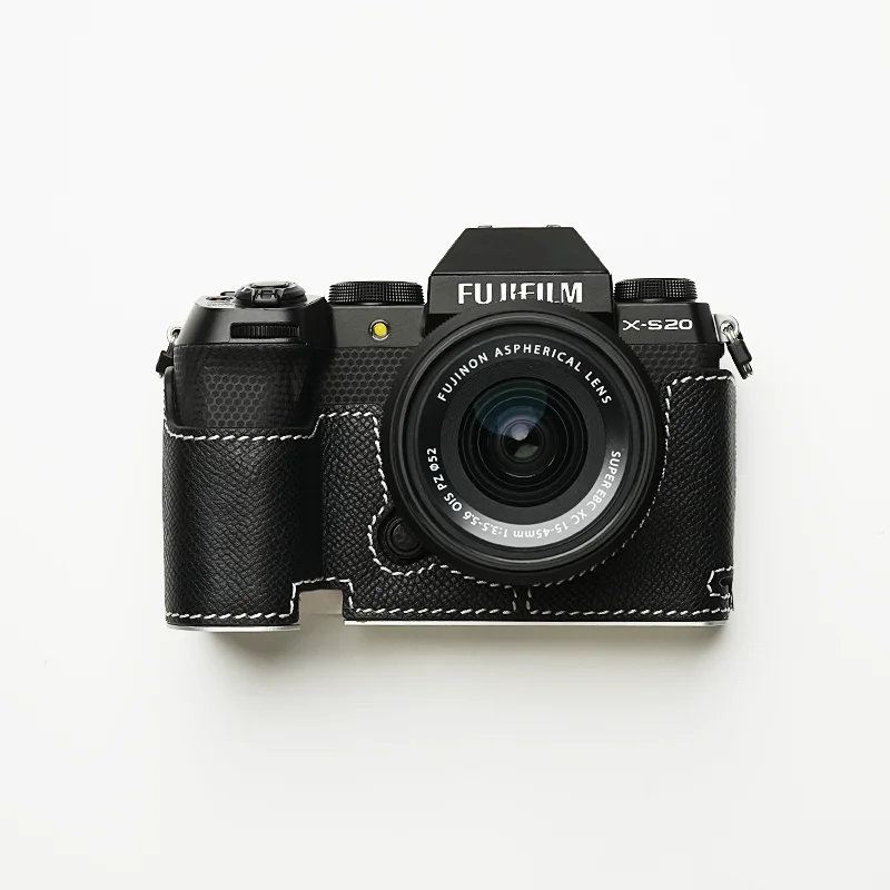 Mr.Stone XS20 camerabehuizing beschermhoes cover accessoires voor Fujifilm X-S20 camera handgemaakt echt leer