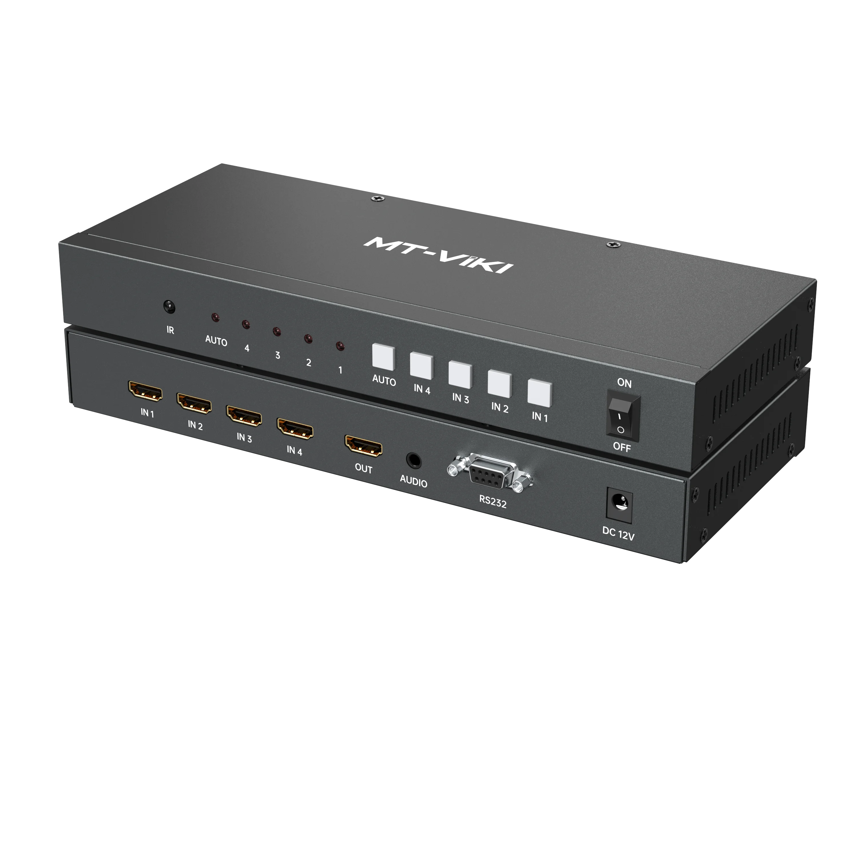 4K 30Hz Seamless HDMI Switch 4 Port, 4 In 1 Out Selector Box