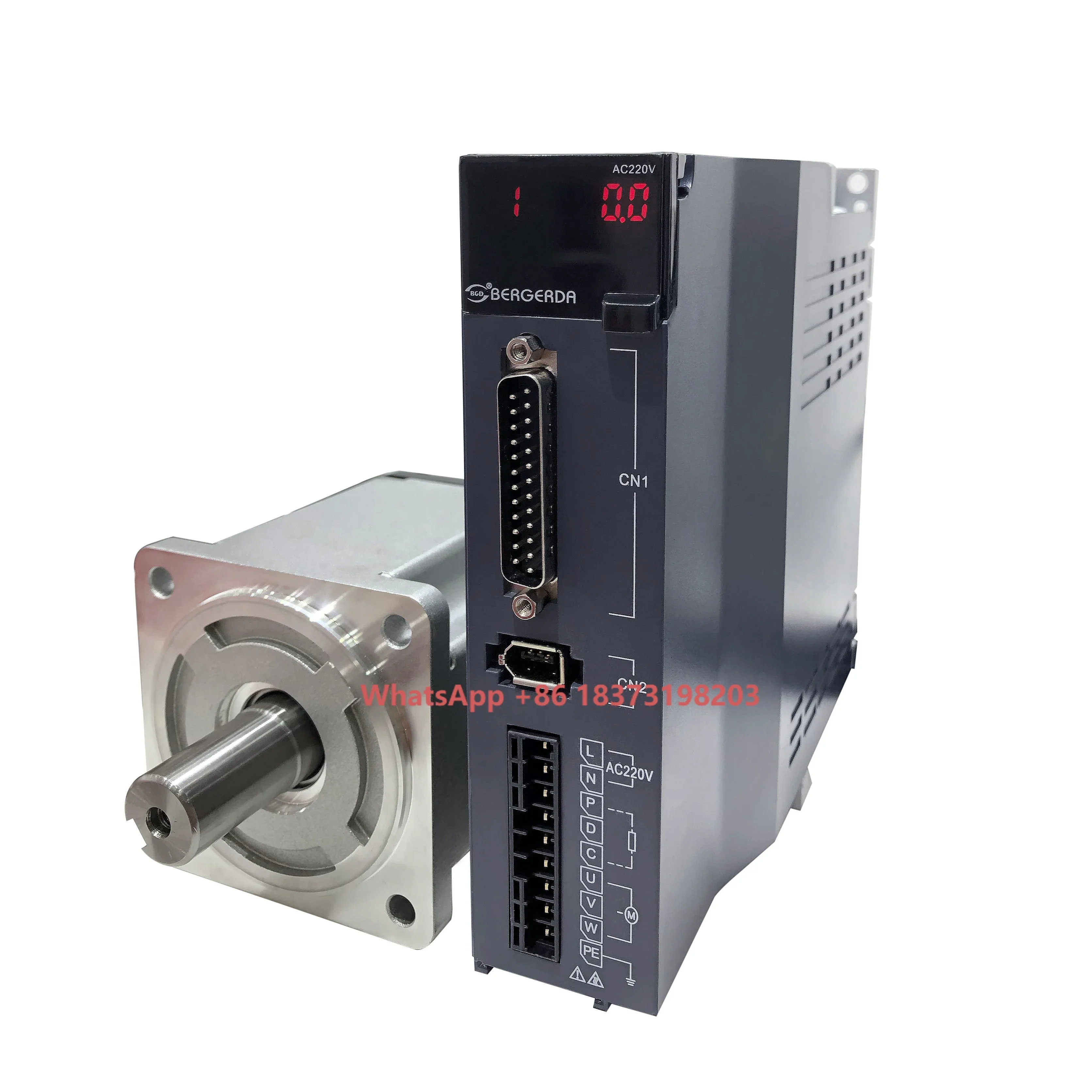 Cheapest Servo Motor and Controller Driver  From Bergerda, New Design Same Quality 400W  750W 1 Kw Only Can Replace Stepper