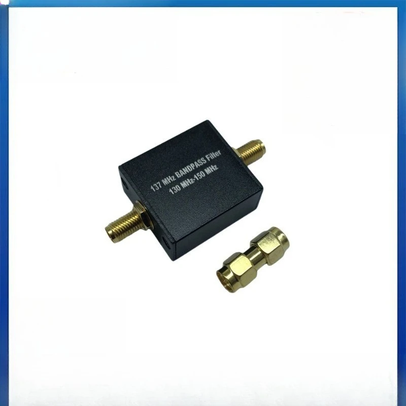 130-150MHz RF Bandpass Filter 137MHz Signal Band Pass Filter for Satellite Signal Receiving Test SMA Interface RF Accessory