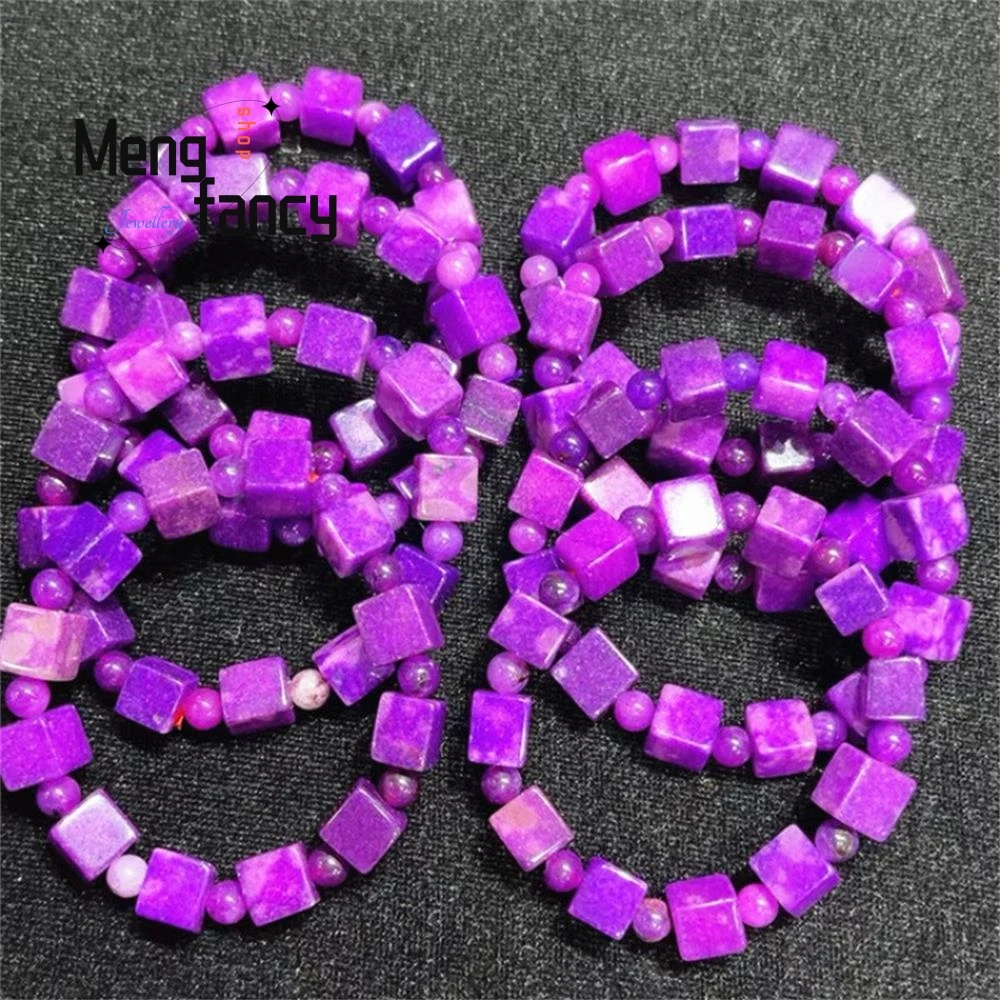 

South African Shujulai Purple Round Bead Bracelet Simple Elegant Fashion Jewelry Sexy Young Girls Best Selling Fine Holiday Gift