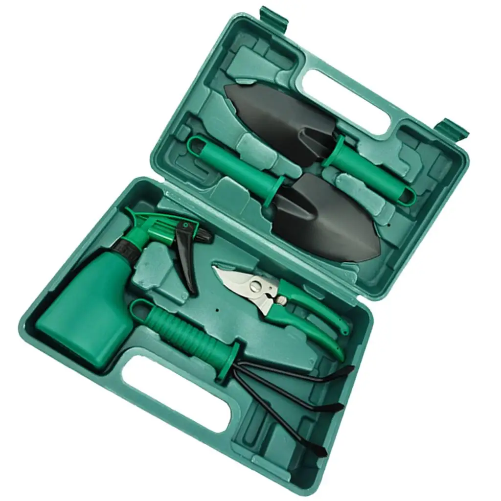 Durable Gardening Tools Set with Garden Trowel Sprayer and Organizer Case for Women Men Home Garden
