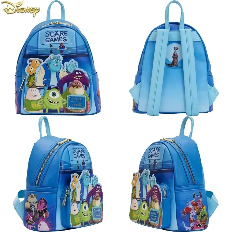 New Hot Loungefly Disney Pixar Up Working Buddies Womens Double Strap Shoulder Bag Purse School Backpack Cute Cartoon﻿