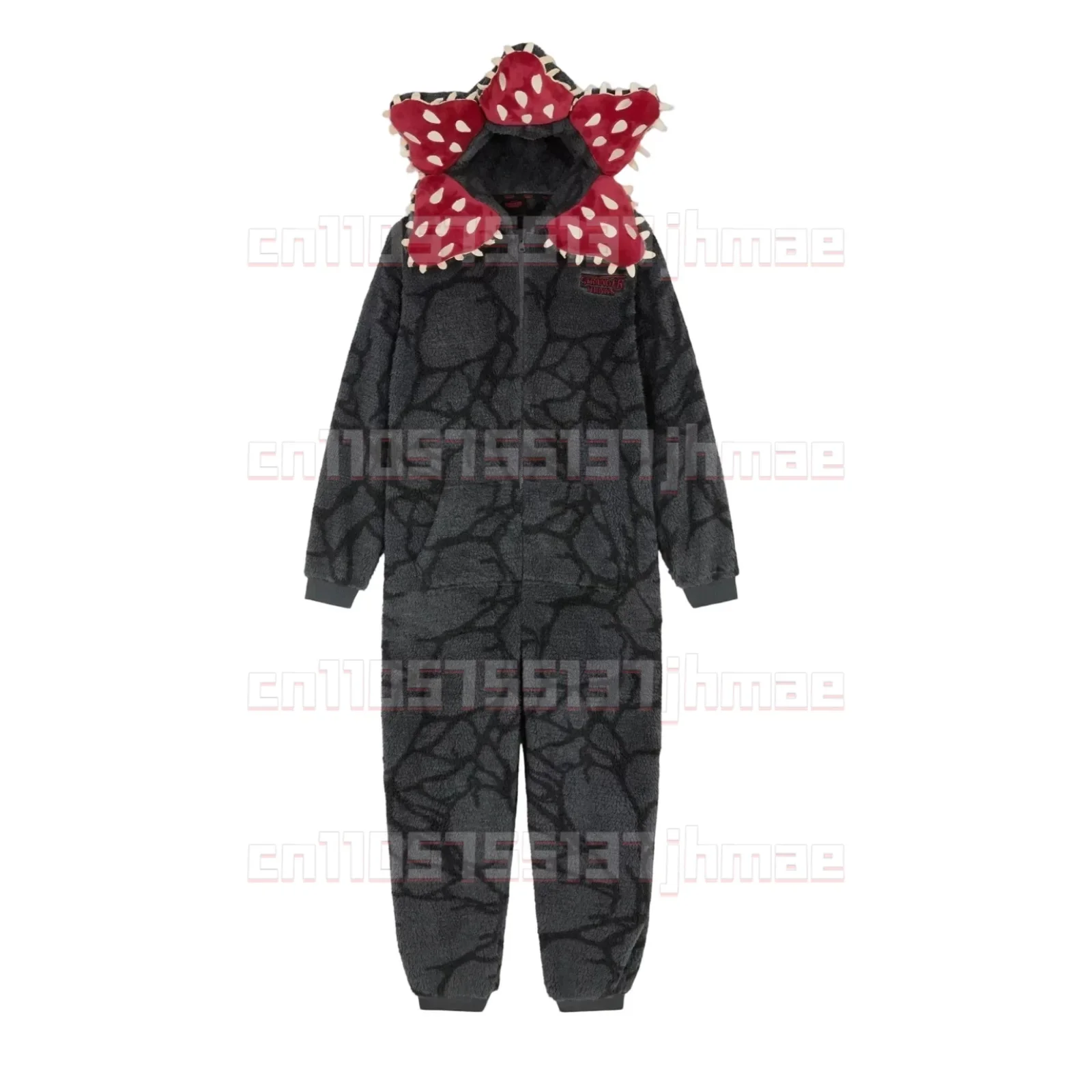 بيجامة عيد الميلاد الغريبة بتصميم نبات ديموجورجون - نيسيي للبالغين مع نسيج فلانيل مريح، مثالية لحفلات العطلات #4