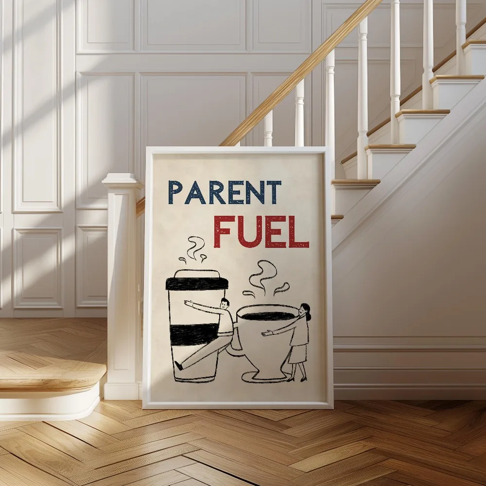 Funny Coffee Wall Print Canvas Poster, Modern Coffee Lovers Gift, Kitchen Decor, Coffee Bar Poster, Espresso Art, Coffee Humor