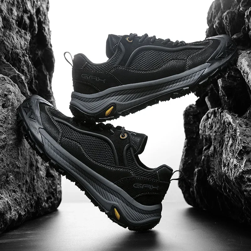 

Мужская повседневная походная спортивная обувь, дышащая обувь для альпинизма, летняя противоударная противоскользящая обувь для бездорожья, амортизирующая обувь Ru