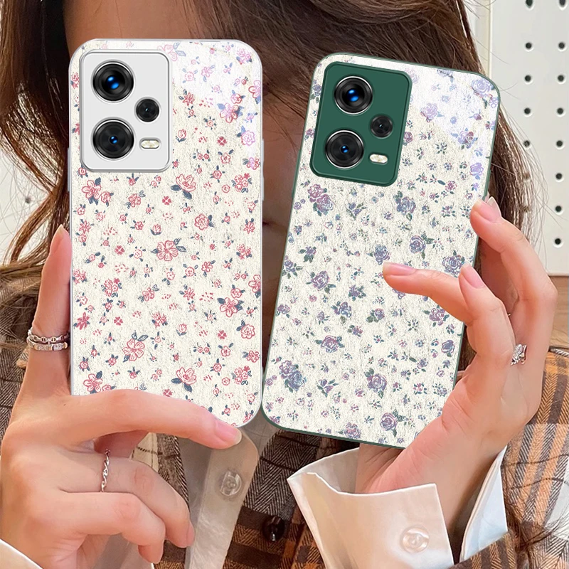 

Rose Pink Flowers For Xiaomi 14 Ultra 13 Lite Redmi Note 13 11 Pro 12 Plus Poco X6 3 Pro F4 6 GT Tempered Glass Phone Case