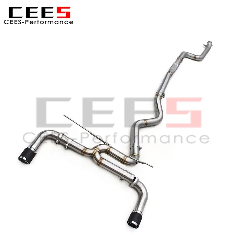 🔥CEES Tuning Straight-through Catback for BMW 335i/340i F30/F31 3.0T 2012-2016 Stainless Steel Exhaust with Roasted Blue Tips