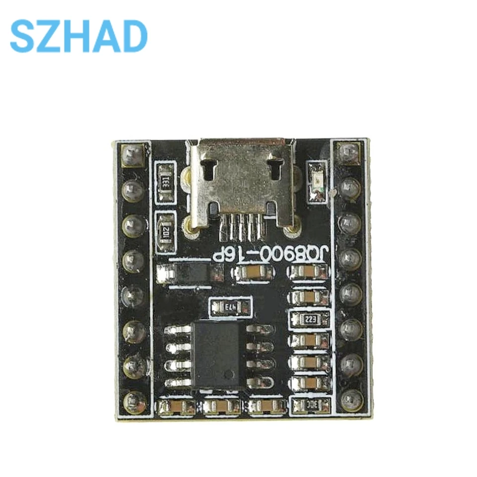 JQ8900-16P MCU Serial Port Control MP3 Voice Sound Module Música MP3 Módulo Transmissão Voz Inteligente