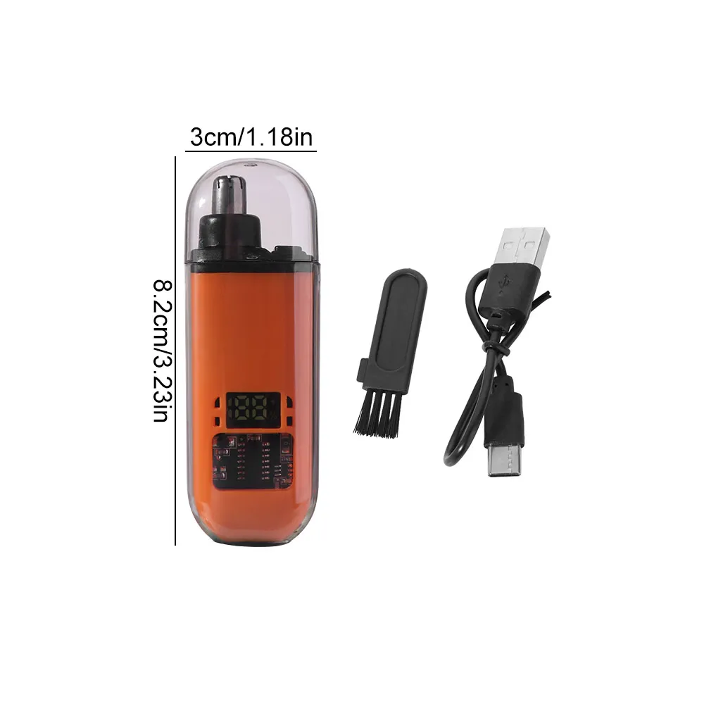 Mini Electric Nose Hair Trimmer Painless Portable Ear Face Clean Trimmer Safety Pruning Rechargeable Eyebrow Trimmer Household