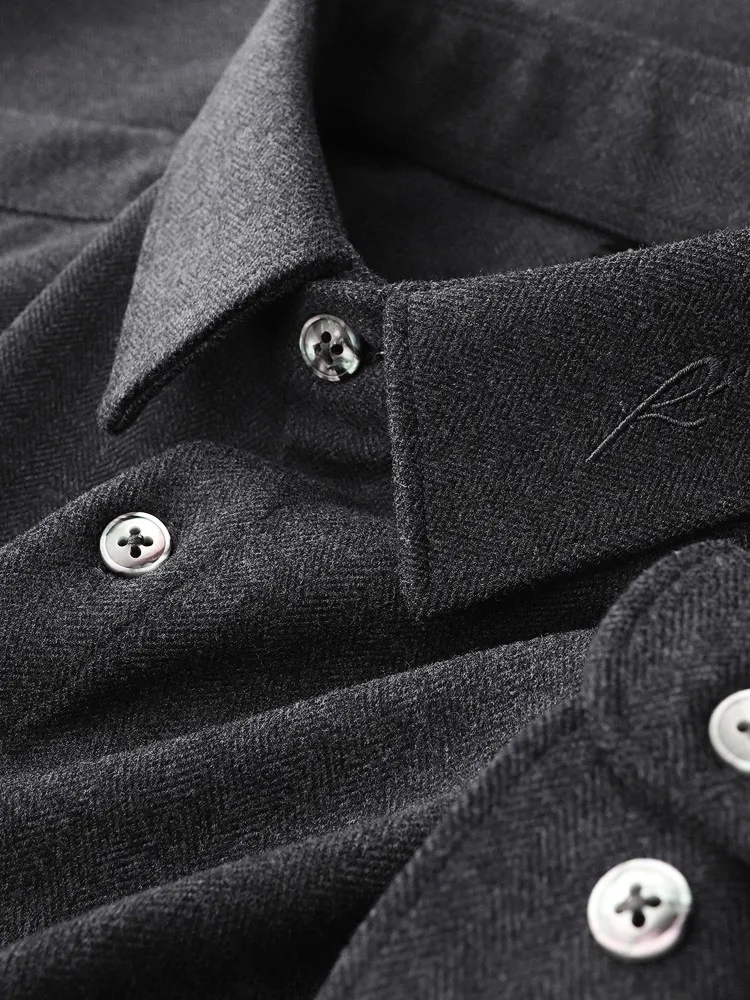 

Мужская легкая фланелевая куртка-бомбер на осень-зиму, повседневная, деловая, формальная, базовый слой