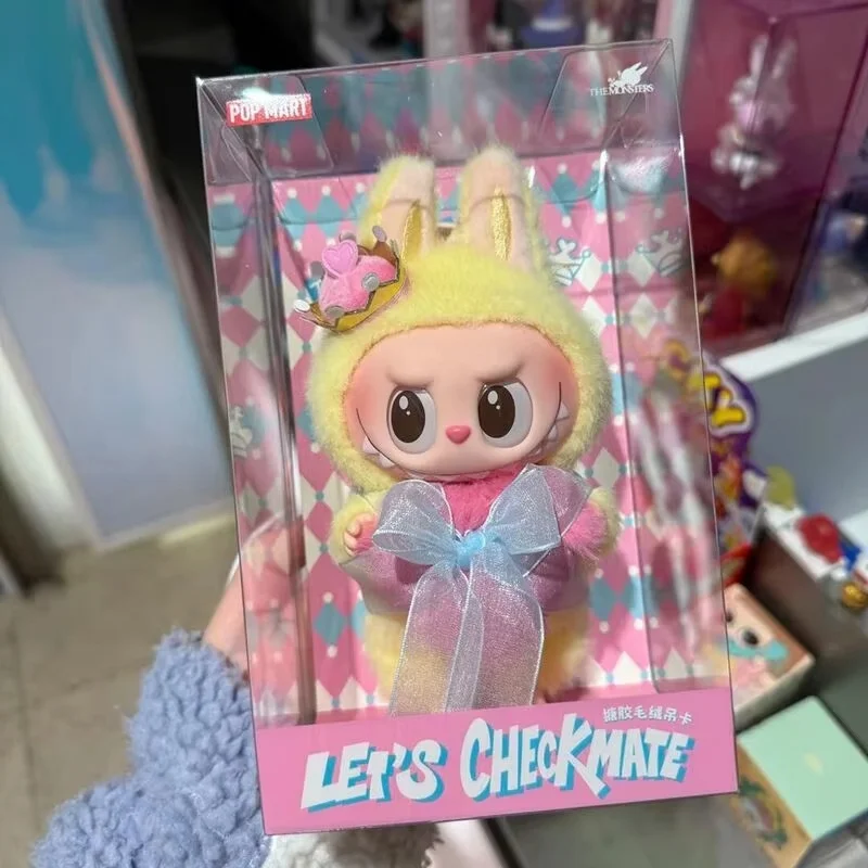 

New The Monsters Labubu V3 Let'S Checkmate Series Pendent Vinyl Face Doll Figure Queen Keychain Pendant Labubu Surprise Gift