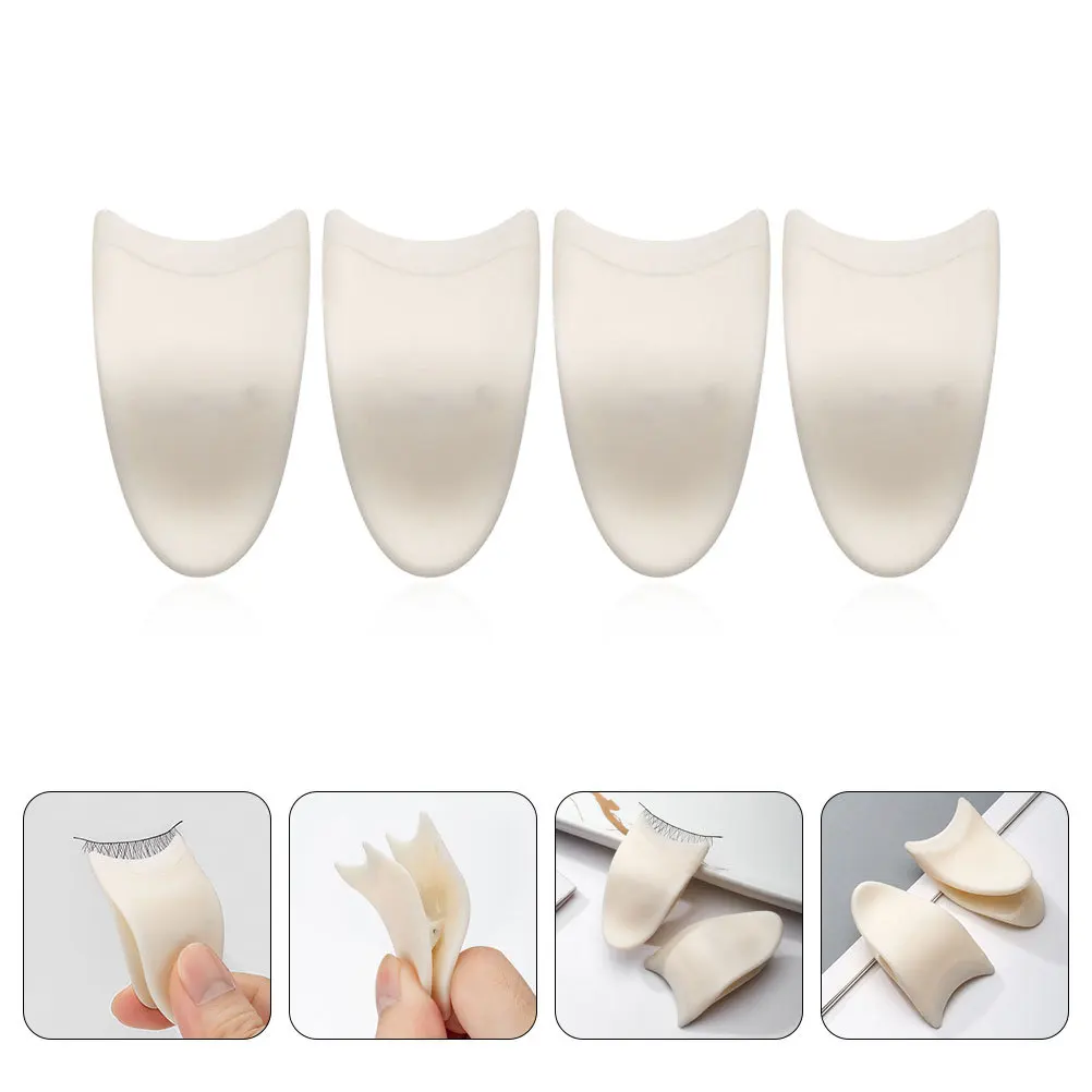 4 قطعة الملقط الفولاذ المقاوم للصدأ رمش الملقط للمكياج كاذبة لاش قضيب دائم خفيفة الوزن ماكياج أداة للنساء #5