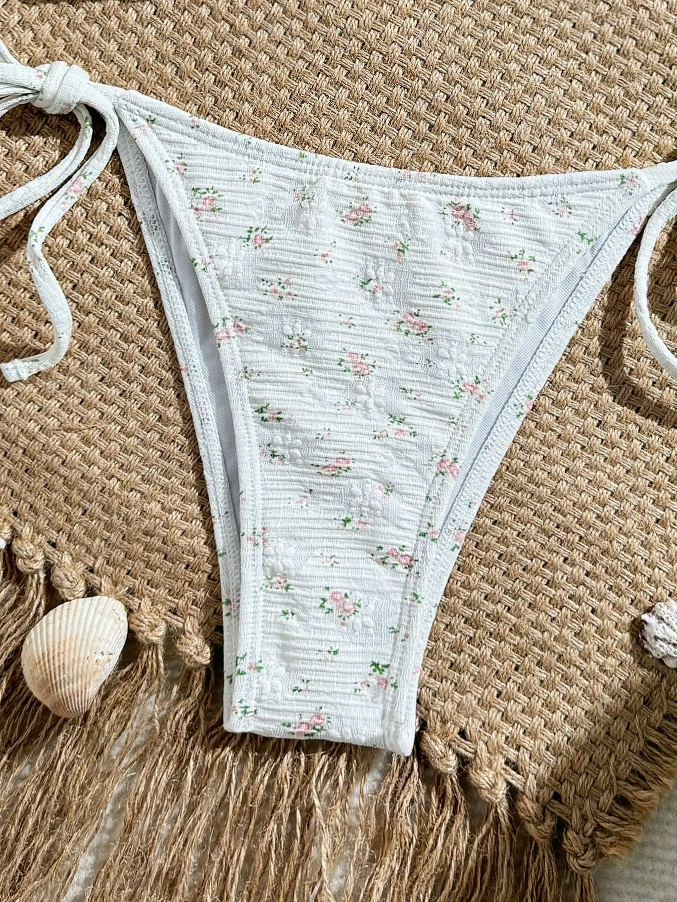 

Комплект бикини с цветочным принтом для женщин, пляжная одежда для отпуска