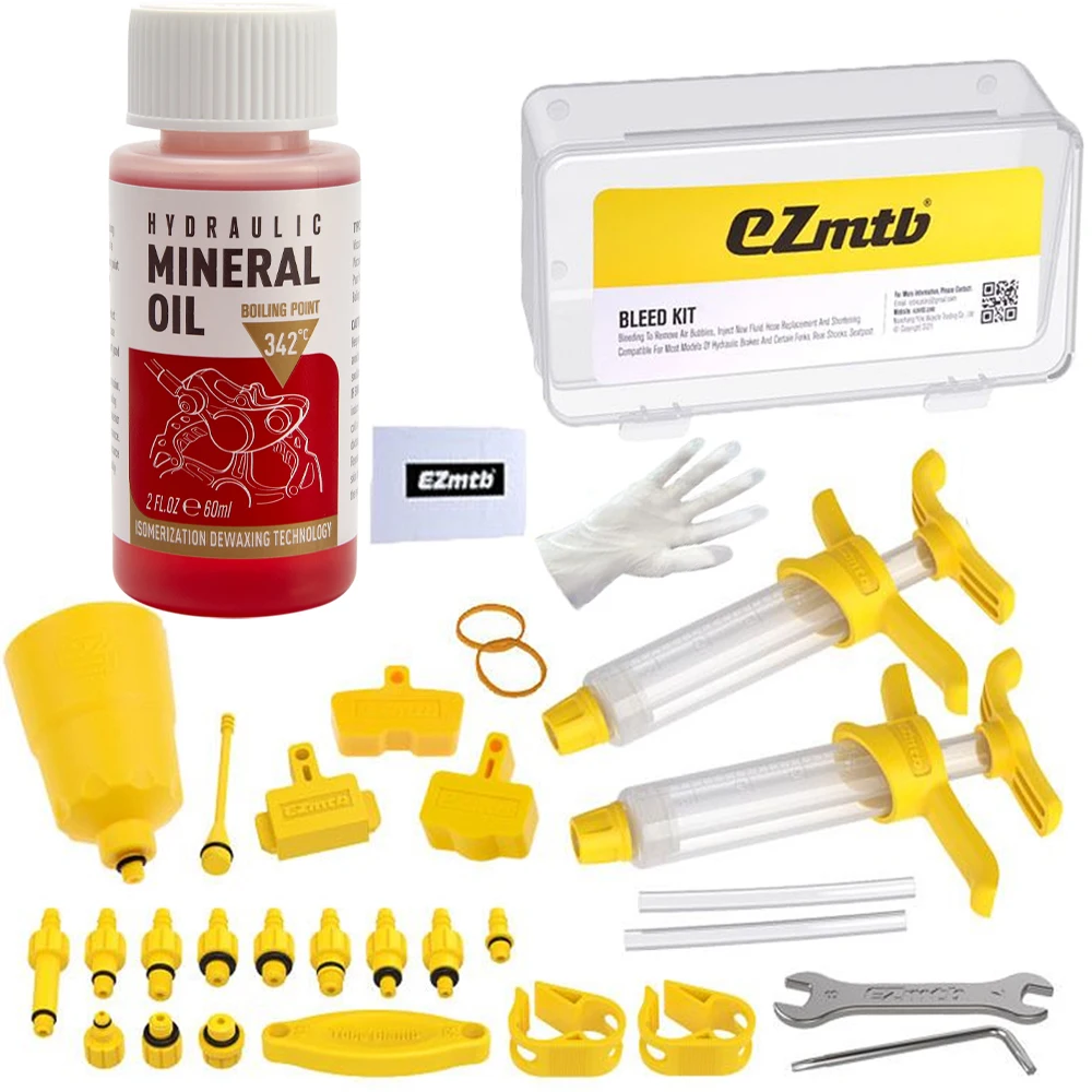 Hot Fietsrem Minerale Olie Systeem Vloeistof 60Ml Fietsen Mountainbikes voor Shimano 27Rd Fiets Hydraulische Schijfremolie Injector - afbeelding 1