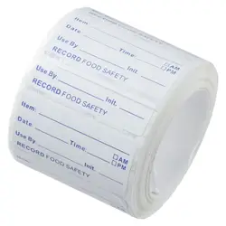 Self-Adhesive Removable Freezer Food Labels- Easy Clean Leaves No Residue- Cooler Food Storage Freezer Stickers Plastic Paper